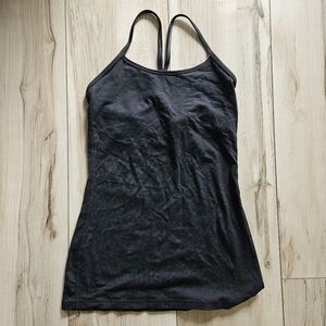 Lululemon Power Y Tank Top - Black - Size 4